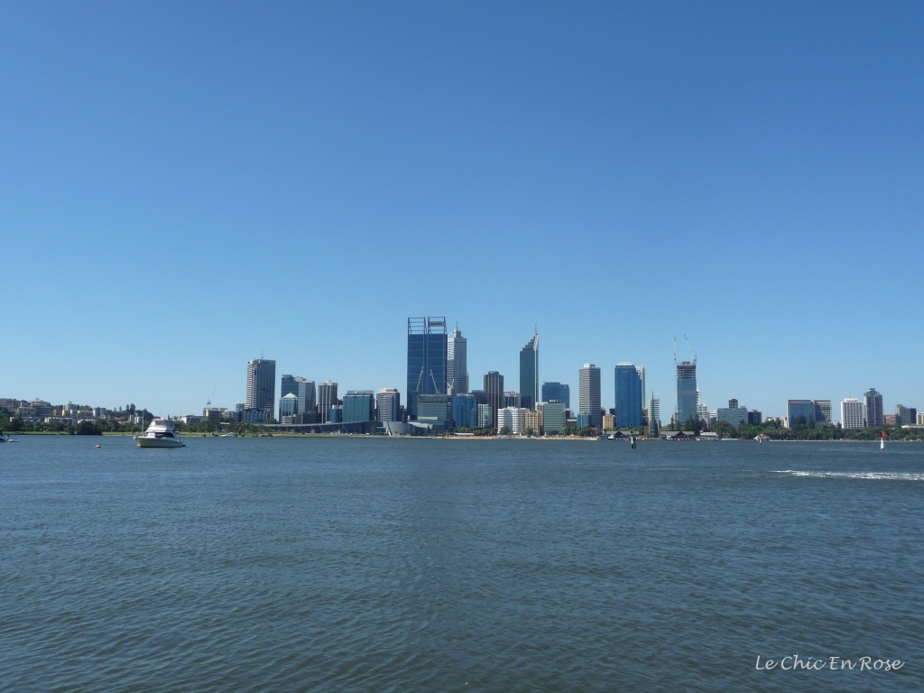 City skyline Perth as viewed from across the Swan River